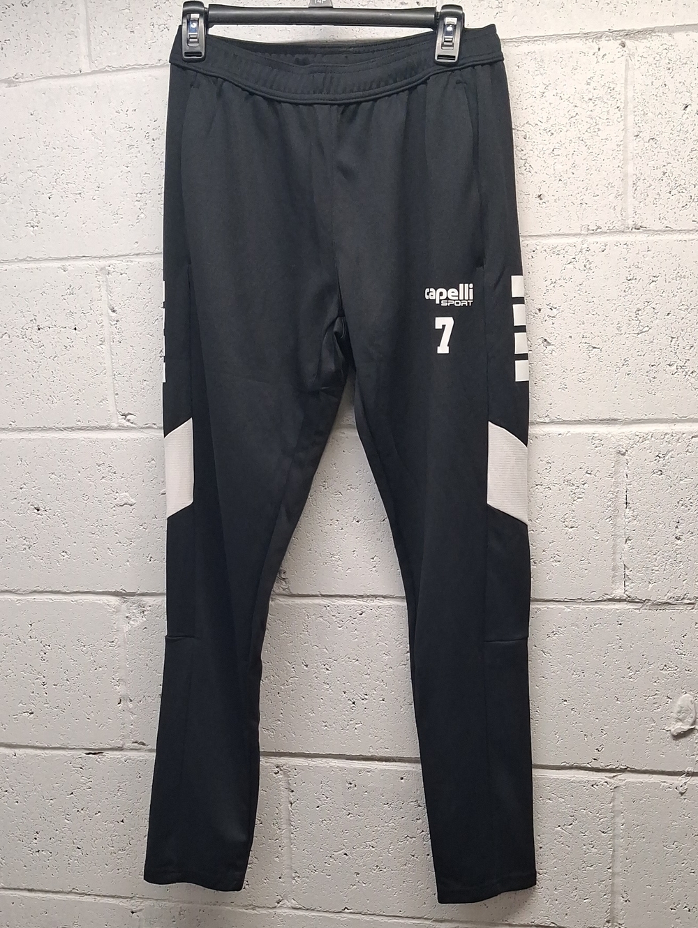 NWT Mens Black & White Capelli Sport Training Pants
